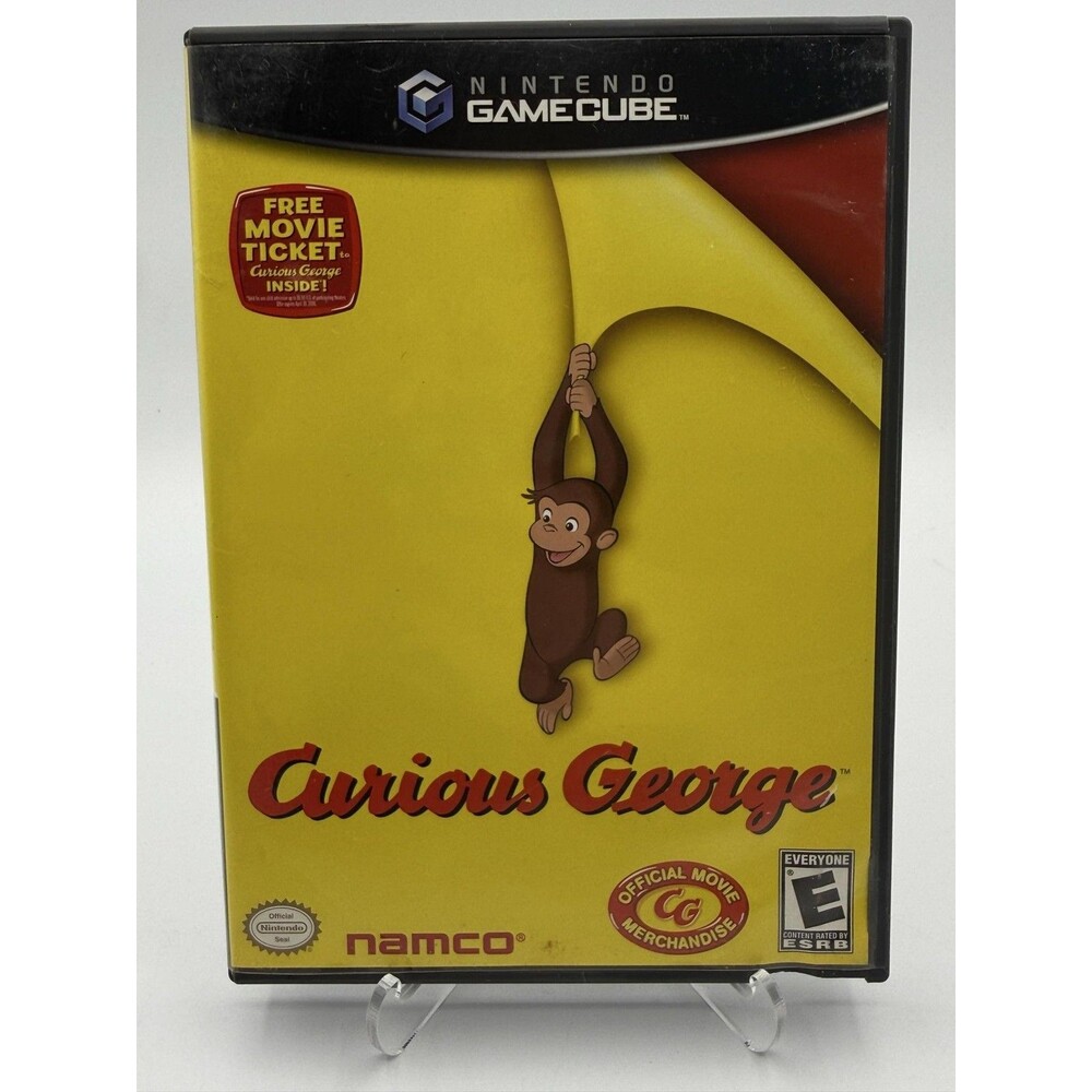 Curious George Nintendo GameCube Game Complete CIB E 2006 Namco Kids Family TEST